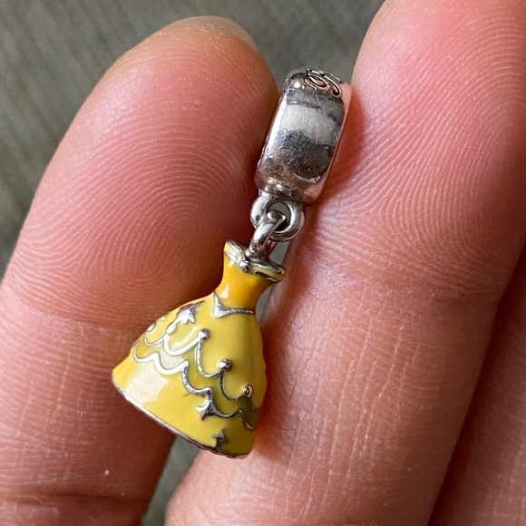 Retired Pandora Disney Beauty and the Beast Belle's
Dress Dangle Charm EUC - Picture 3 of 9